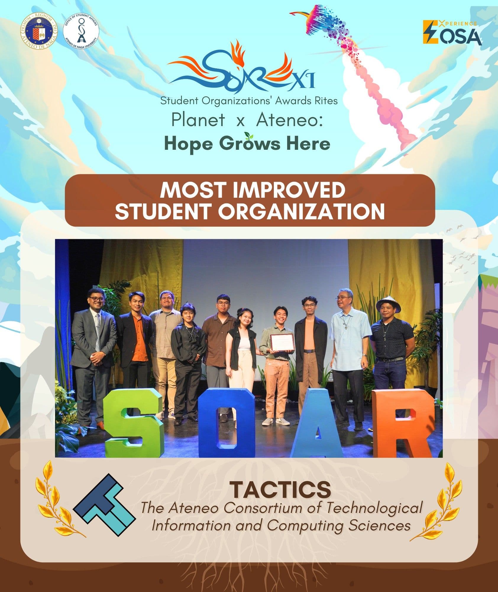 TACTICS named most improved student org at SOAR '25